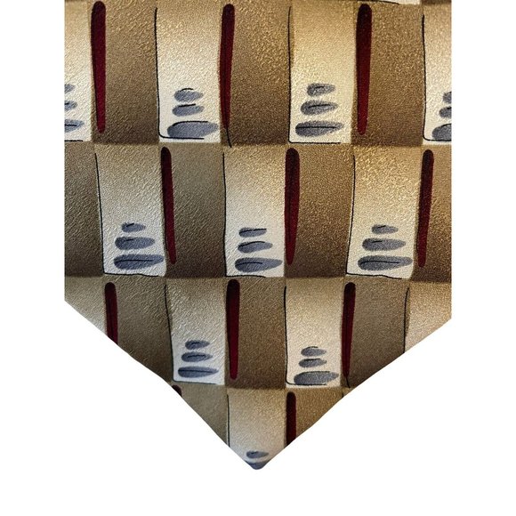 J Garcia Men's Tie Scaly Monster & Blue Collection 33 100% Silk - Picture 2 of 4